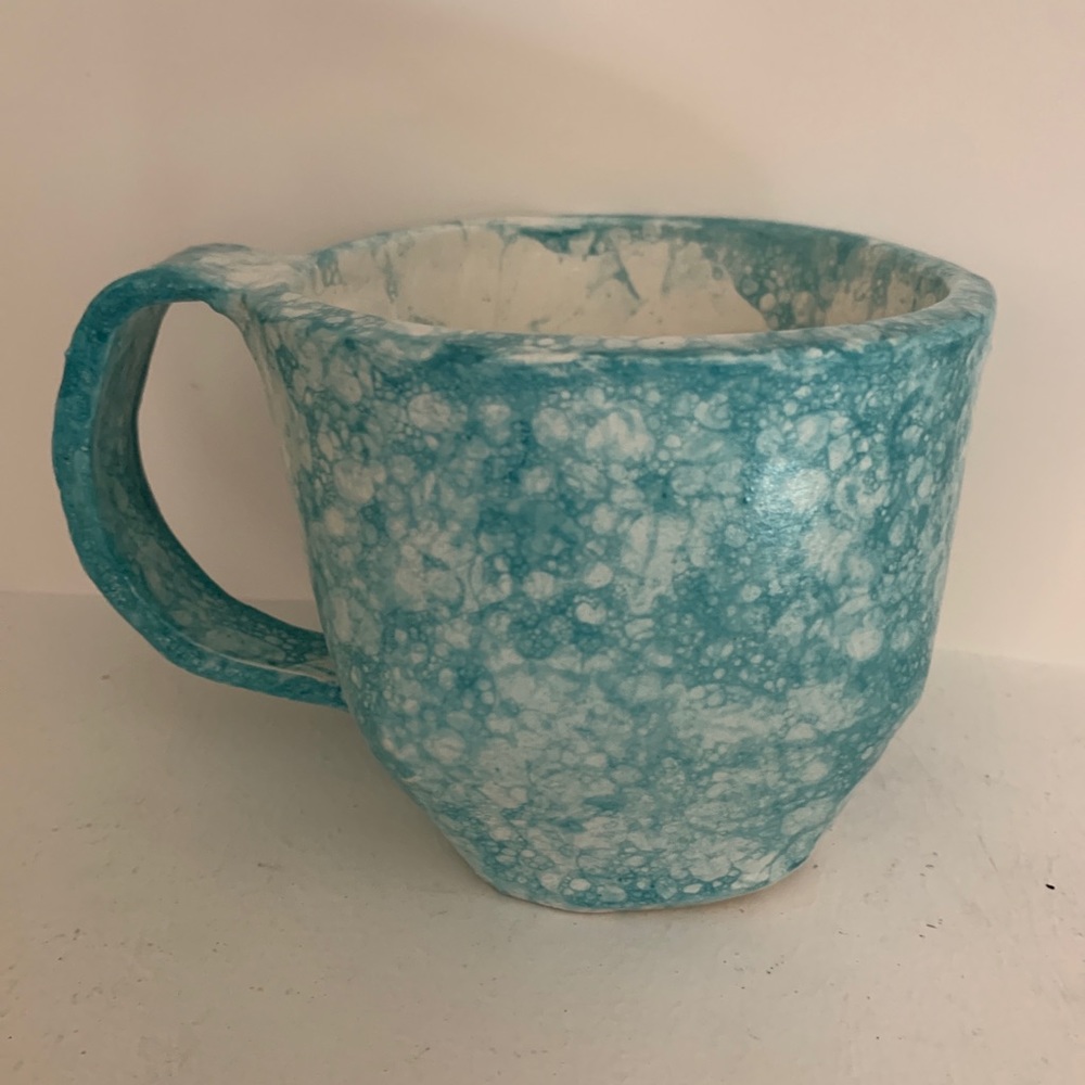 Handmade Ceramic Darted Mug